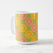 Mug Vert d'été orange (Devant gauche)