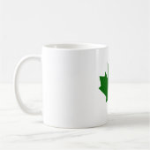 Mug Vert DkTransp de feuille d'érable les cadeaux de (Gauche)