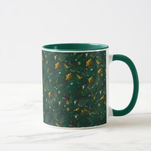 Mug vert doré