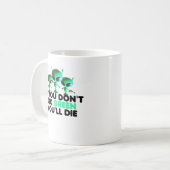 Mug Vert drôle (Devant gauche)