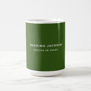 Mug Vert élégant minimaliste simple et chic de la plai