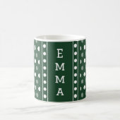 Mug Vert émeraude à pois (Centre)