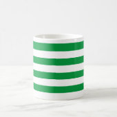 Mug Vert épais classique et blanc horizontal trié (Centre)