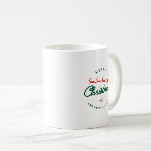 Mug Vert et rouge artisanal (Devant droit)