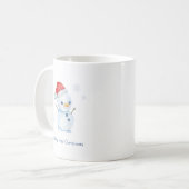 Mug Vert et rouge artisanal (Devant gauche)