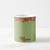 Mug vert floral (Centre)