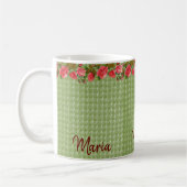 Mug vert floral (Gauche)