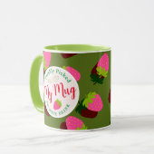Mug Vert fraise (Devant gauche)
