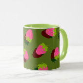 Mug Vert fraise (Devant droit)
