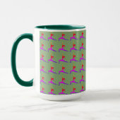 Mug Vert 'Fun Yoga Designs' Combo Café Mug/ Coupe (Gauche)