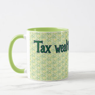 Mug Vert Géométrique Gras "Poids fiscal, pas travail"
