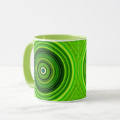 Mug Vert géométrique Mandala-25436 (Devant gauche)