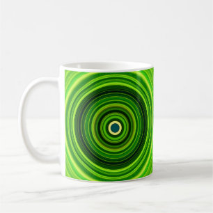 Mug Vert géométrique Mandala-25436