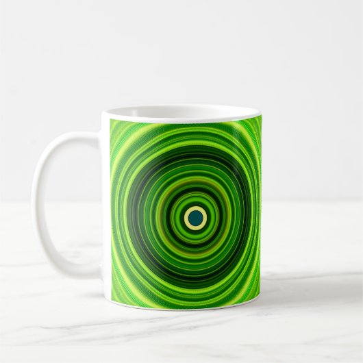 Mug Vert géométrique Mandala-25436 (Gauche)