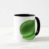 Mug Vert heureux d'hippopotame (Devant droit)