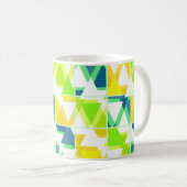 Mug Vert jaune abstrait (Devant droit)
