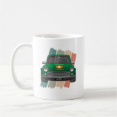 Mug Vert mini voiture classique (Gauche)