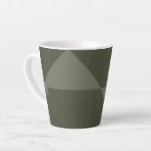 Mug vert mousse à direction Abstraite - personnali (Angle gauche)