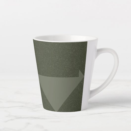 Mug vert mousse à direction Abstraite - personnali (Droite)