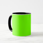 Mug Vert néon fluorescent brillant (Devant gauche)