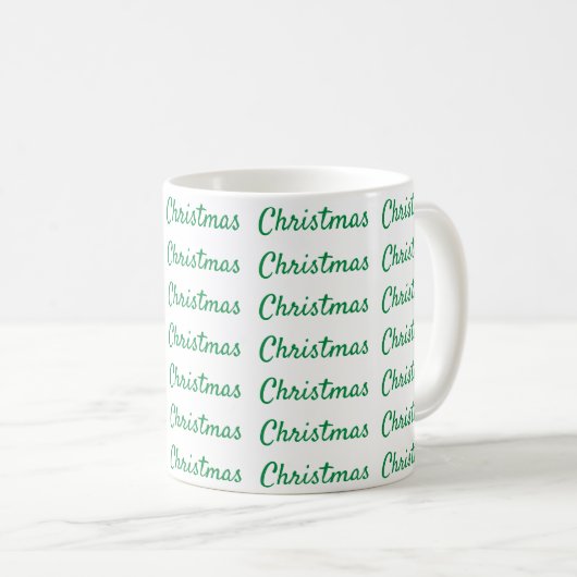 Mug Vert Noël (Devant droit)