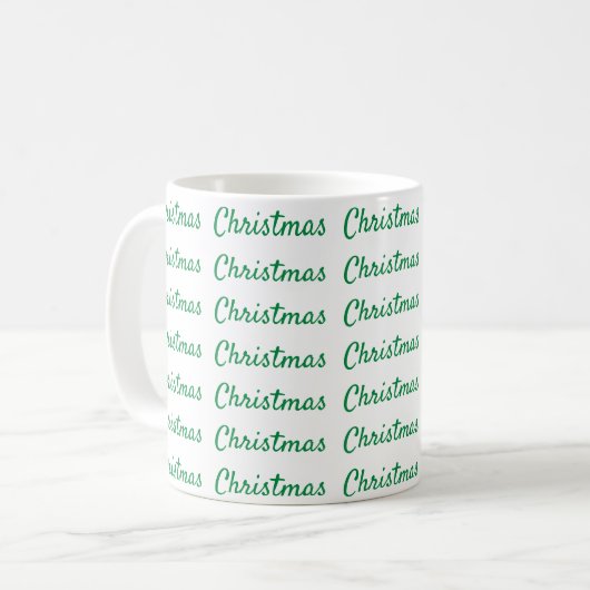 Mug Vert Noël (Devant gauche)