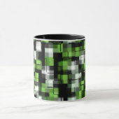 Mug Vert noir blanc Motif moderne (Centre)