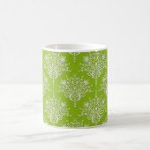 Mug Vert olive et damas blanc (Centre)