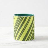 Mug Vert olive et rayures jaune citron (Centre)