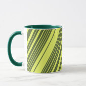 Mug Vert olive et rayures jaune citron (Gauche)