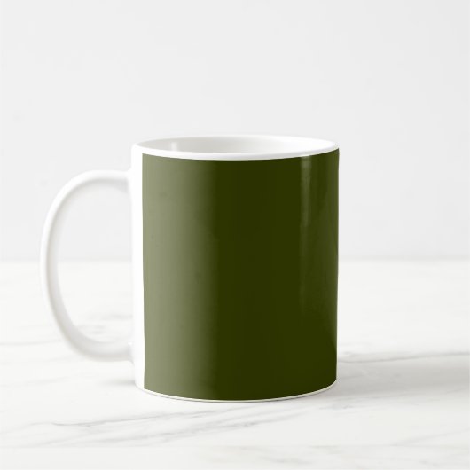 Mug Vert olive foncé (couleur solide) (Gauche)