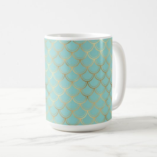 Mug Vert & Or (Devant droit)