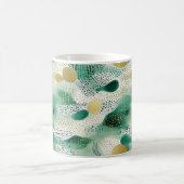Mug Vert Or Blanc Abstrait (Centre)