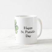 Mug Vert Or Glitz Trèfle Saint-Patrick (Devant droit)