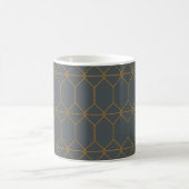 Mug Vert, or, simple, rétro, élégante illustration (Centre)