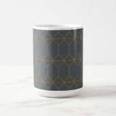 Mug Vert, or, simple, rétro, élégante illustration (Centre)
