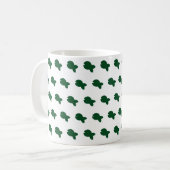 Mug Vert Poisson Poisson Blanc (Devant gauche)