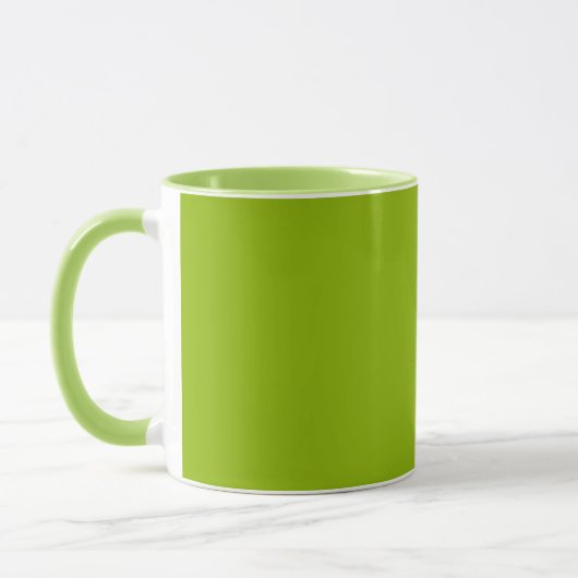 Mug Vert pomme (couleur solide) (Gauche)