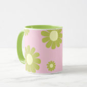 Mug Vert rose pâle (Devant gauche)
