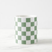 Mug Vert sauge et blanc à carreaux (Centre)