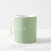 Mug vert sauge naturel uni (Devant gauche)