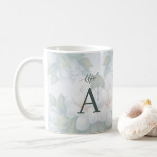Mug Vert Succulent Feuille d'eau Aquarelle Botanique