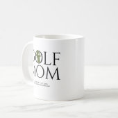 Mug Vert tendance "GOLF MOM" (Devant gauche)