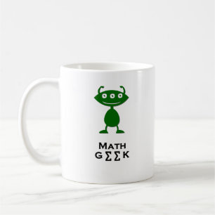 Mug Vert triple de geek de maths d'oeil