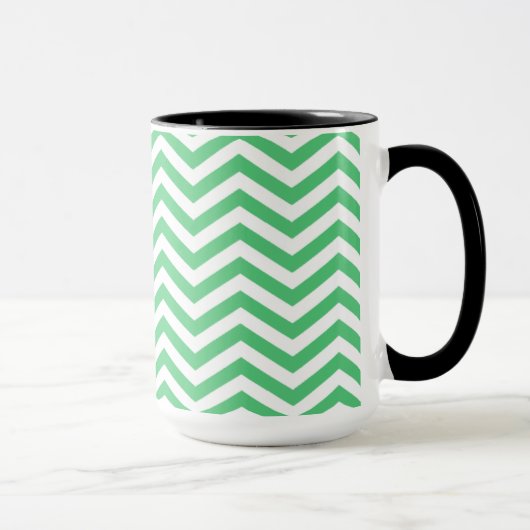 Mug Vert vert Chevron ; Tableau (Droite)