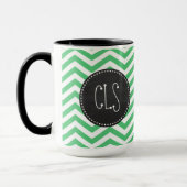 Mug Vert vert Chevron ; Tableau (Gauche)