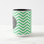 Mug Vert vert Chevron ; Tableau (Centre)