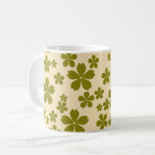 Mug Vert Y2K Fleur sauvage Bold Retro Spring Cuisine (Devant gauche)