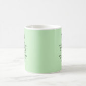 Mug Verte clair Courage Bible Verse Nom personnalisé (Centre)