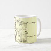 Mug Vertèbres vintages de l'anatomie | (Devant droit)